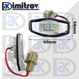 LED плафони осветление заден номер Honda Accord Civic Odyssey Pilot